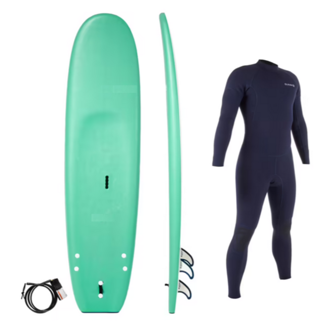 Surf board & wetsuit