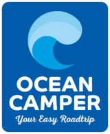 Ocean Camper logo, campervan rental partner of Faro Surf Rentals