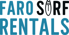Faro Surf Rentals horizontal logo, surf and SUP rental in Faro, Algarve